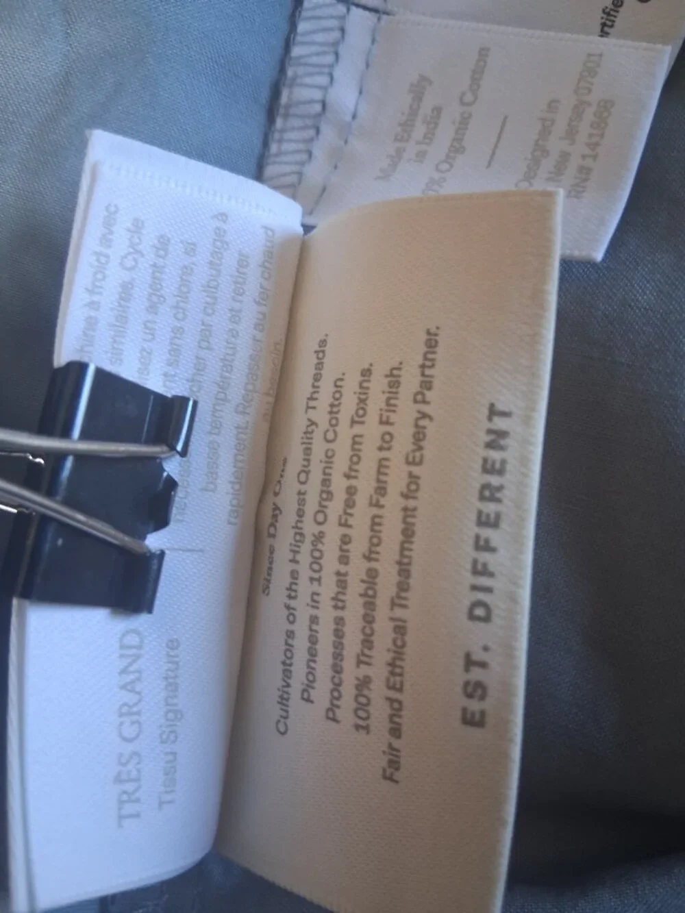 Boll & Branch KING Blustone 100% Organic Cotton Signature 4PCS Sheet Set